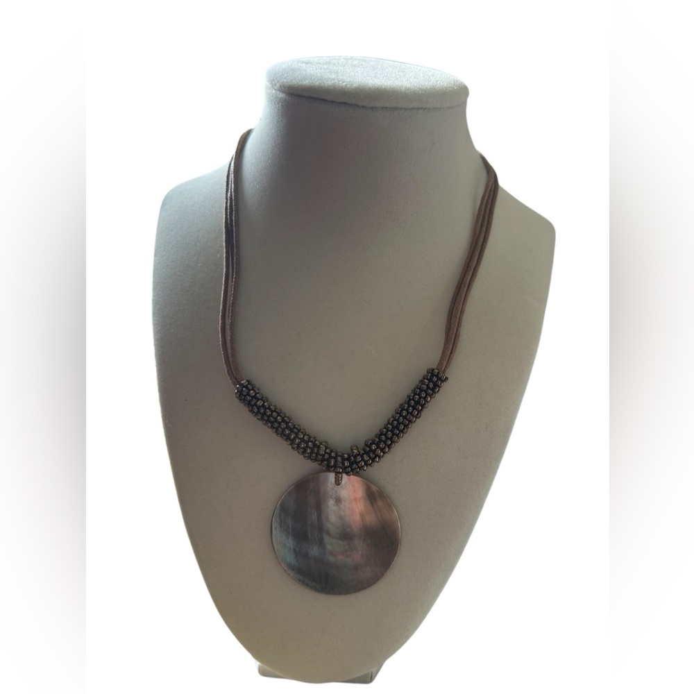 Lia Sophia sea bead circle pendant